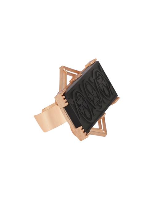black gold  finger ring - 16920136 - Very Small Image - 1