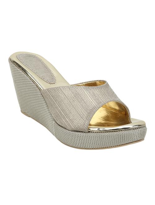 silver slip on wedges - 16920263 - Very Small Image - 1