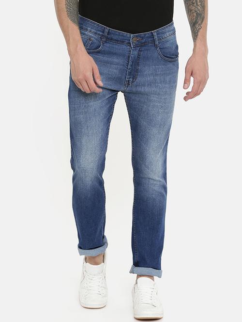 blue heavy washed denim jeans - 16920498 - Very Small Image - 1