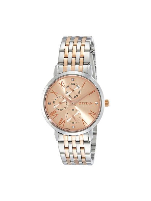 titan analog gold dial women's watch-2569km02 - 16920942 - Very Small Image - 1