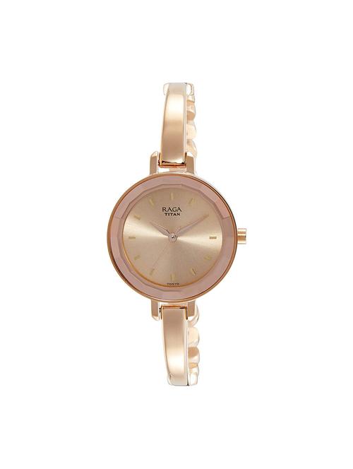 titan raga viva analog rose gold dial women's watch-2575wm01 - 16920948 - Very Small Image - 1