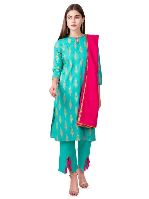 gold print suit set  - 16921362 - Very Small Image - 1