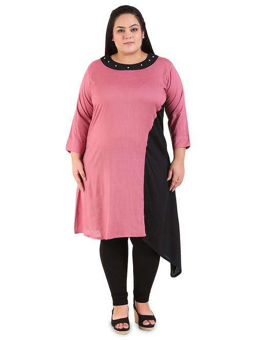 solid asymmetric kurta - 16921525 - Very Small Image - 1