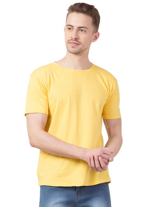 yellow solid t-shirt - 16923236 - Very Small Image - 1