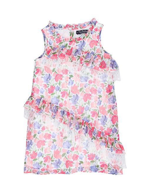 white polyester frock - 16925086 - Very Small Image - 1