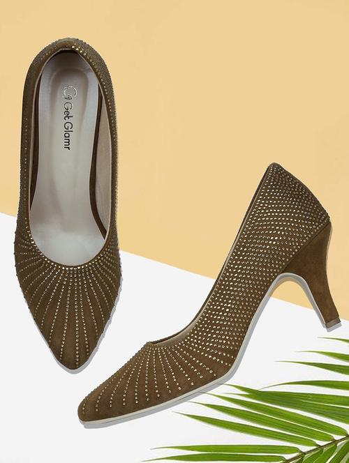 brown slip on pumps - 16925855 - Very Small Image - 1