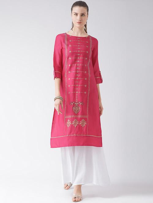 women's straight kurta - 16926237 - Very Small Image - 1
