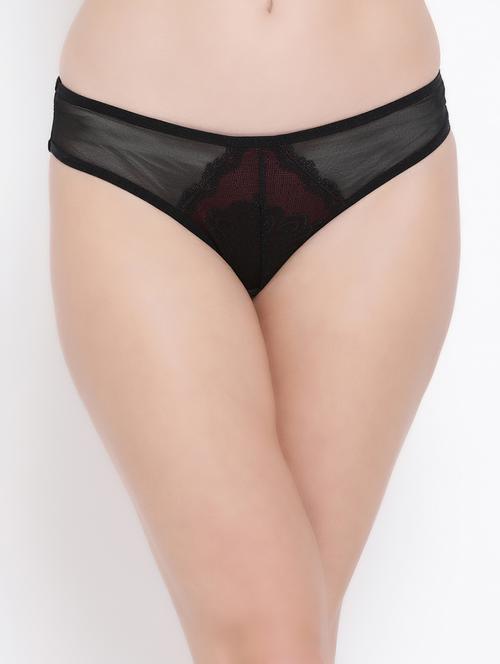 contrast lace detail bikini panty - 16928576 - Very Small Image - 1