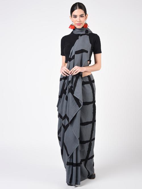 printed woven saree  with blouse - 16934996 - Very Small Image - 1