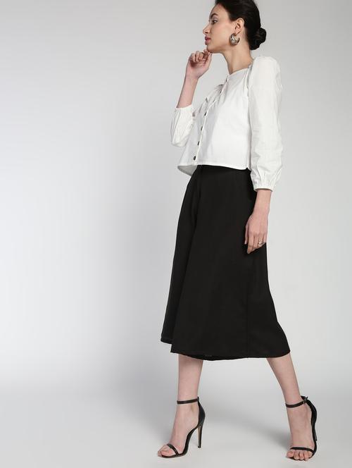 high rise flared culotte  - 16935035 - Very Small Image - 1