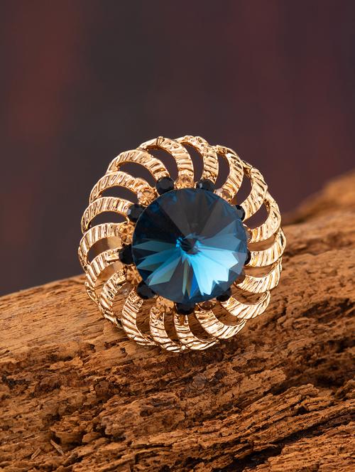 blue brass finger  ring - 16935695 - Very Small Image - 1