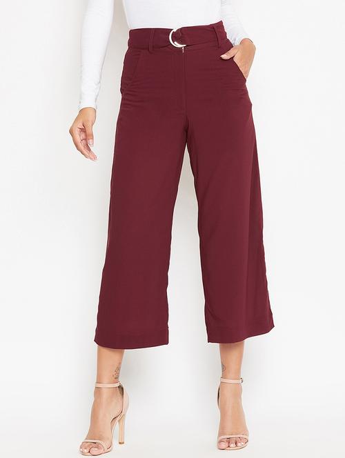 belted waist cropped trouser  - 16937230 - Very Small Image - 1