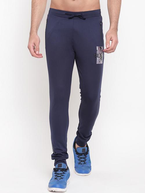 blue printed full length track pants - 16937617 - Very Small Image - 1