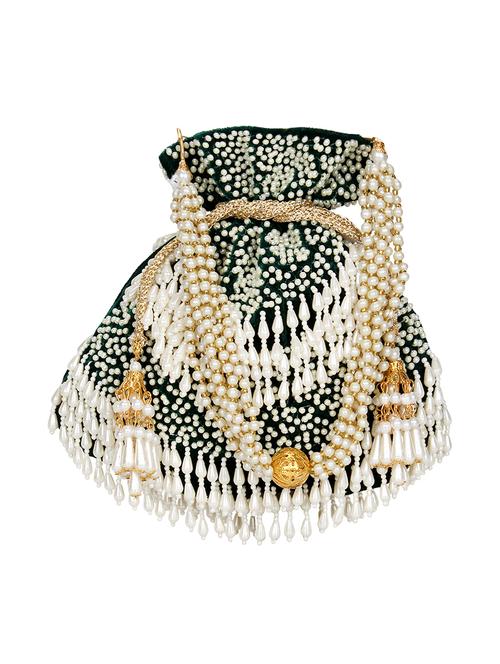 green velvet ethnic potli - 16939244 - Very Small Image - 1