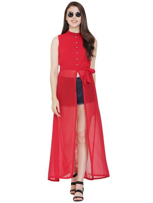 front slit maxi tunic  - 16940146 - Very Small Image - 1