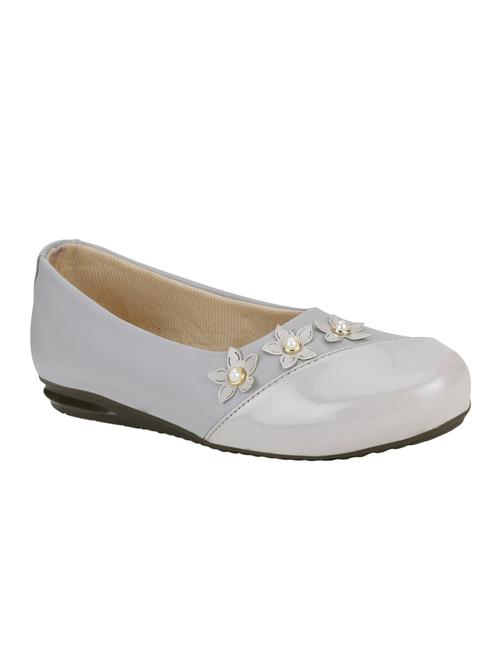 grey synthetic slip on ballerina - 16940176 - Very Small Image - 1