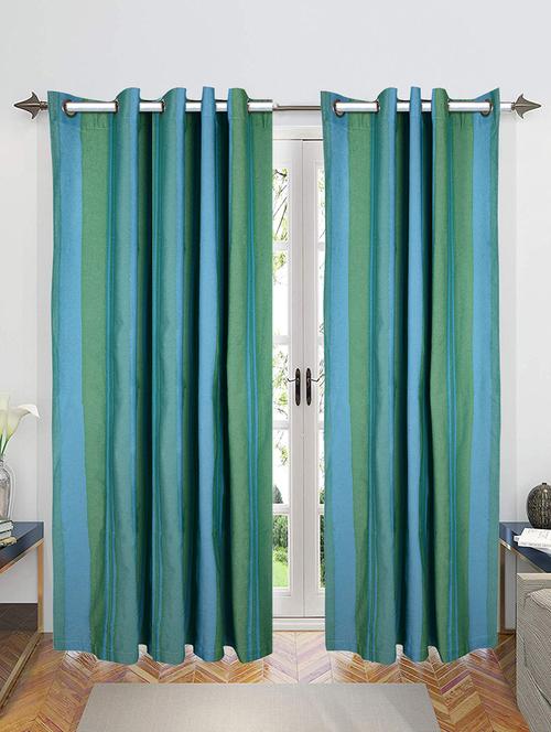   cotton yarn eyelet door curtains   - 16941674 - Very Small Image - 1