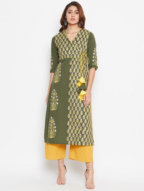 women's angrakha kurta - 16943195 - Very Small Image - 1