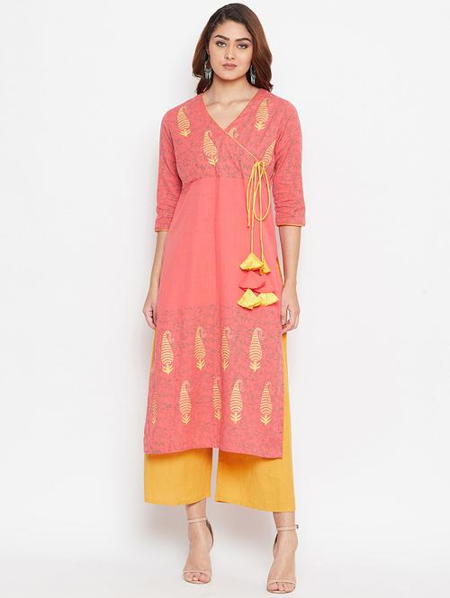 women's angrakha kurta - 16943200 - Very Small Image - 1