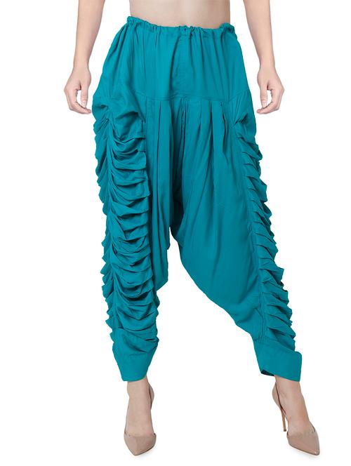 green rayon dhoti salwar salwars - 16944013 - Very Small Image - 1