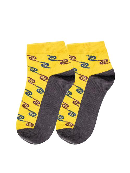 yellow cotton ankle length sock - 16944411 - Very Small Image - 1