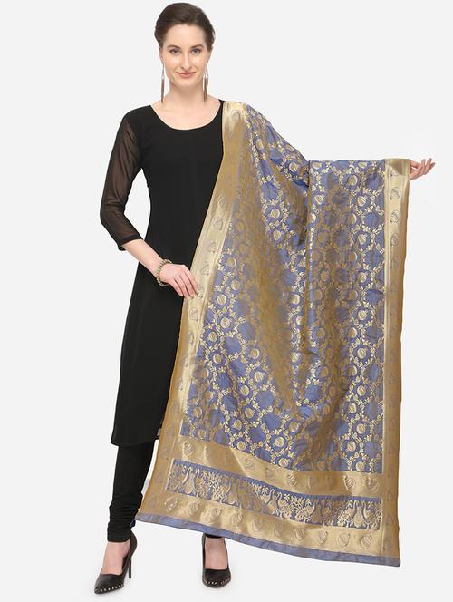 self design banarasi dupatta - 16944504 - Very Small Image - 1