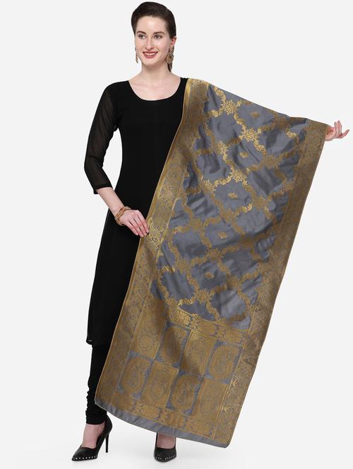 self design banarasi dupatta - 16944505 - Very Small Image - 1