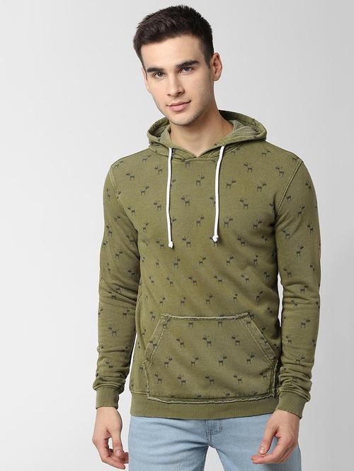 green all over print sweatshirt - 16948775 - Very Small Image - 1