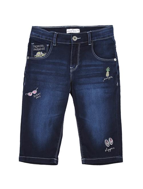 blue cotton blend three-fourth - 16949794 - Very Small Image - 1