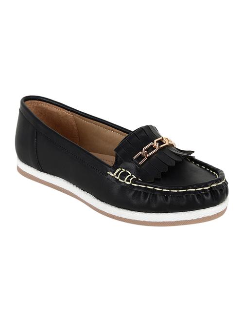 black synthetic slip on loafers - 16950772 - Very Small Image - 1