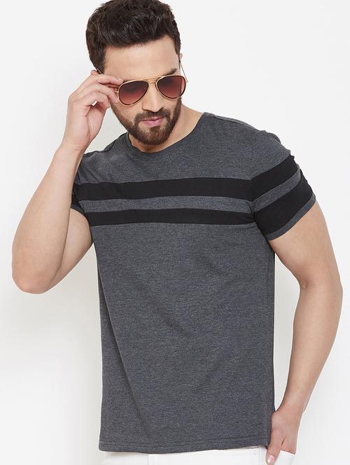 grey taped t-shirt - 16952405 - Very Small Image - 1