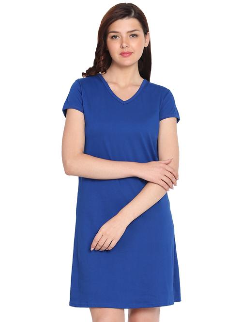 v-neck solid sleepshirt  - 16952734 - Very Small Image - 1