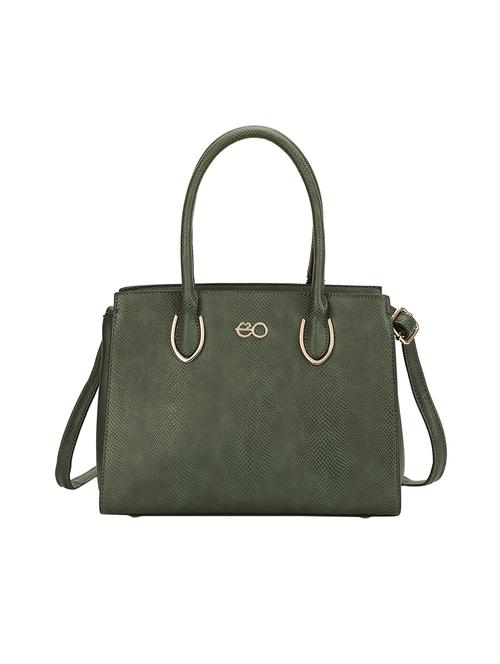 green leatherette (pu) regular satchel - 16953604 - Very Small Image - 1
