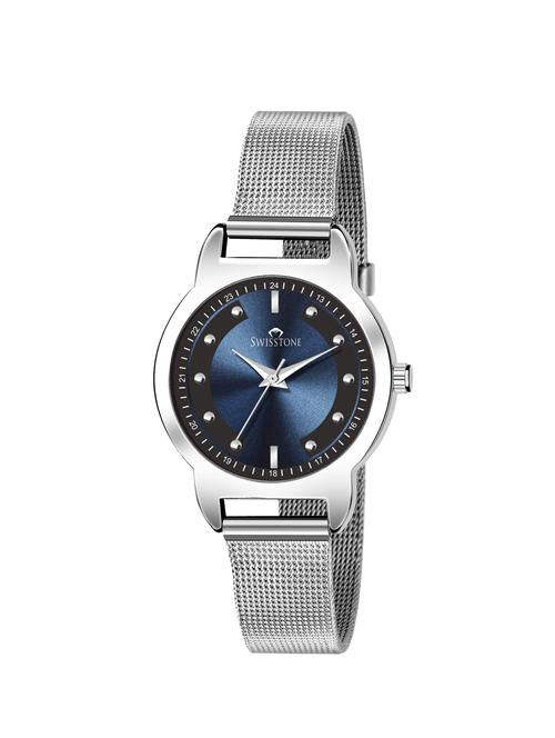 swisstone sw-l143-blu-ch stainless steel chain analog wrist watch for women - 16954028 - Very Small Image - 1