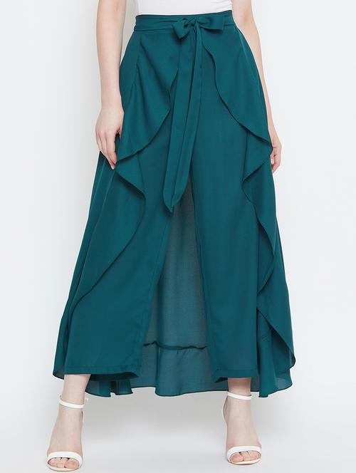 tie up waist ruffle palazzo  - 16954052 - Very Small Image - 1