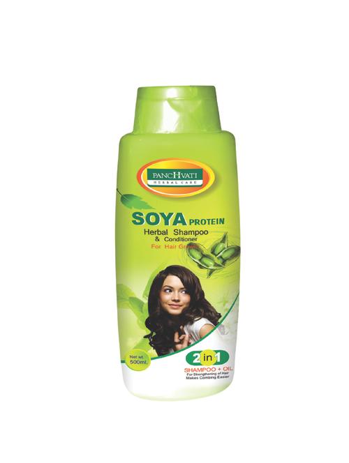 panchvati soya protein shampoo 500 ml - 16954934 - Very Small Image - 1