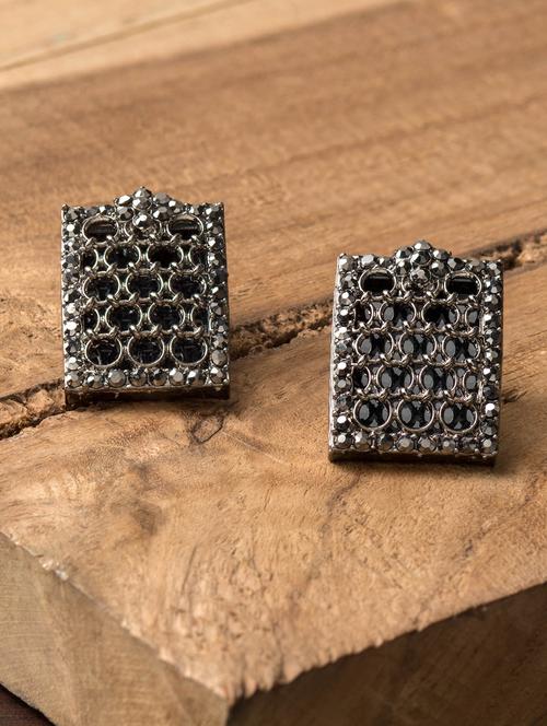 black brass studs earring - 16955331 - Very Small Image - 1