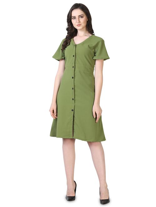 women's  solid dress - 16956443 - Very Small Image - 1