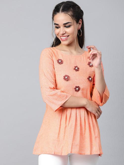 pleat detail embellished top  - 16956605 - Very Small Image - 1