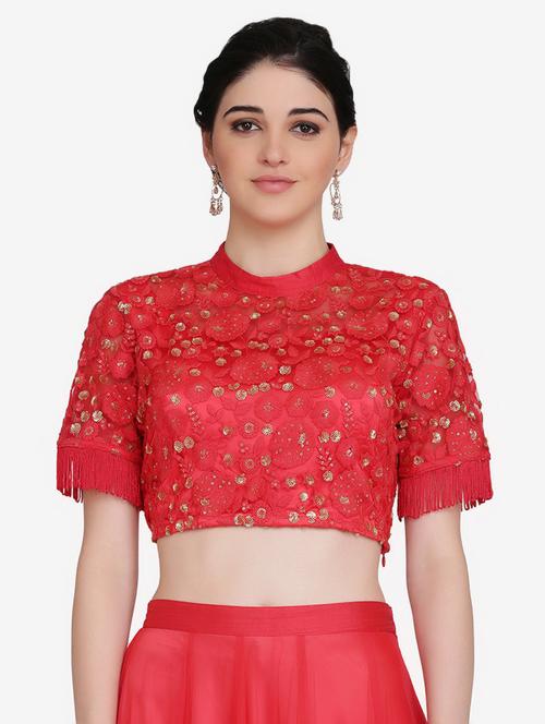 tonal embroidered blouse - 16957813 - Very Small Image - 1