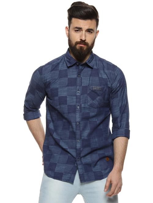 mens checks casual shirt - 16958336 - Very Small Image - 1