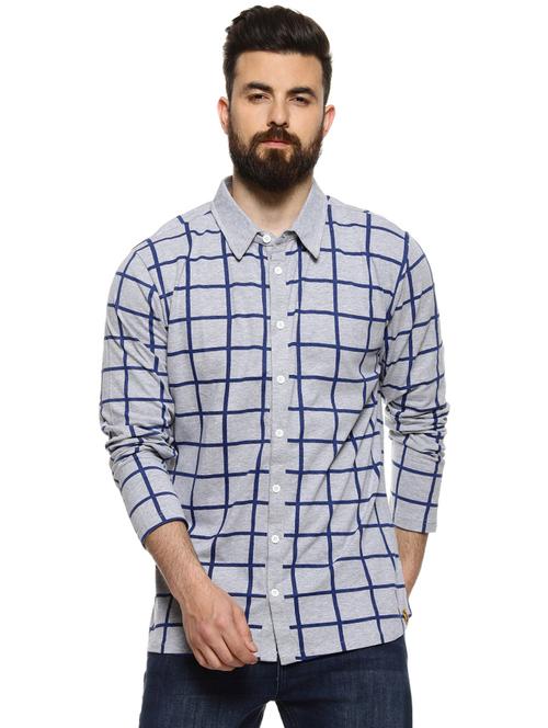mens checks casual shirt - 16958340 - Very Small Image - 1