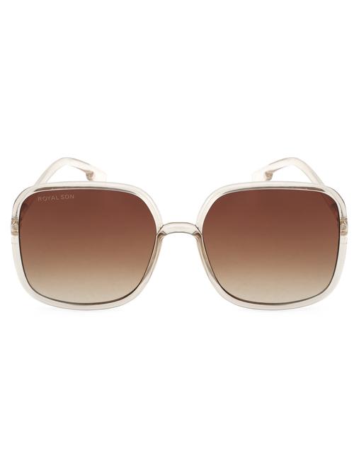 royal son over sized uv protected women sunglasses - brown - 16960372 - Very Small Image - 1