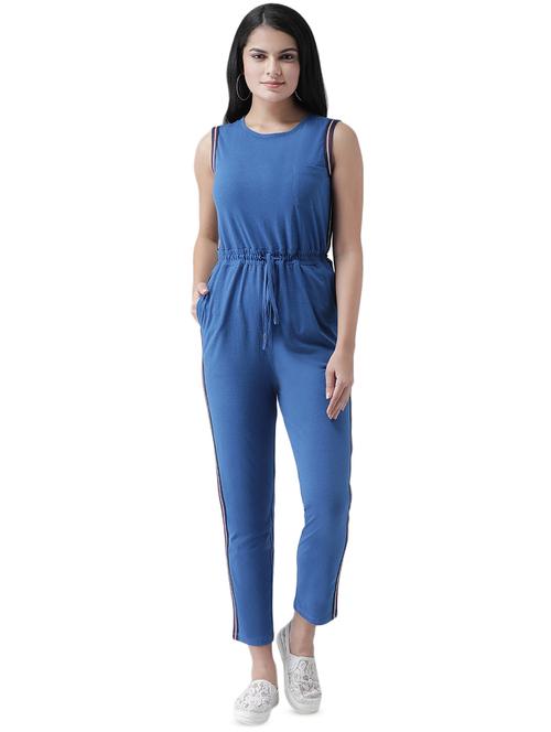 drawstring waist full leg jumpsuit  - 16960444 - Very Small Image - 1