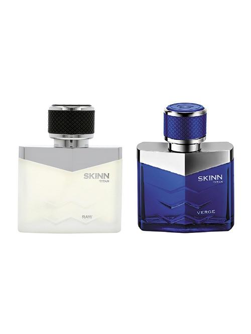 skinn by titan combo ( raw 100ml & verge 50ml perfume ) eau de parfum for men - 16961070 - Very Small Image - 1