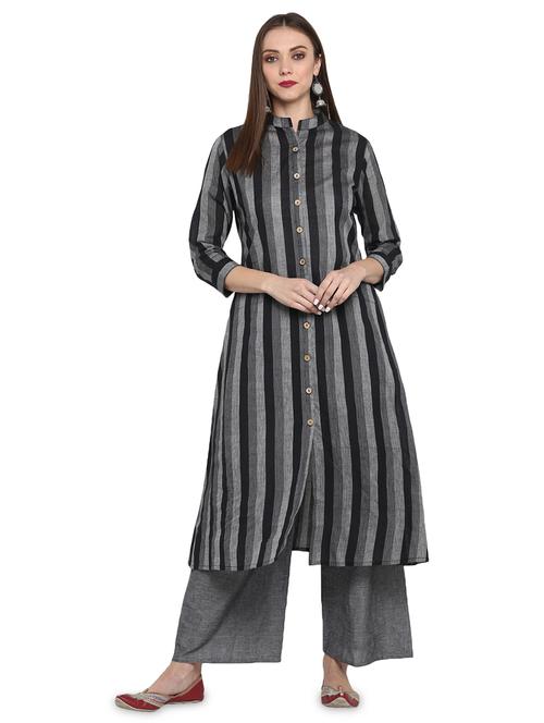 striped kurta palazzo set - 16962963 - Very Small Image - 1