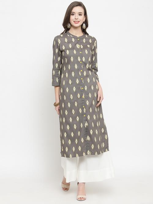 printed kurta palazzo set - 16962979 - Very Small Image - 1
