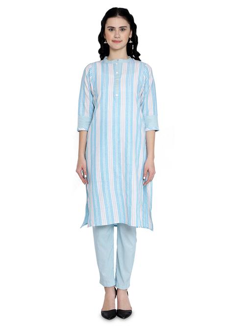 striped kurta pant set - 16963434 - Very Small Image - 1