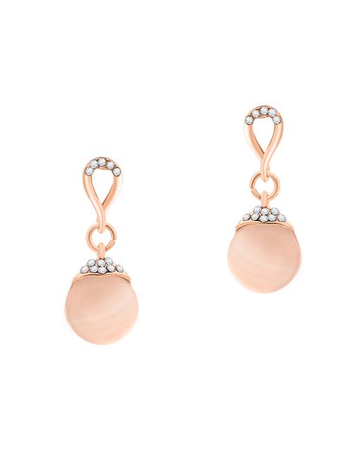 pink brass drop earring - 16964564 - Very Small Image - 1