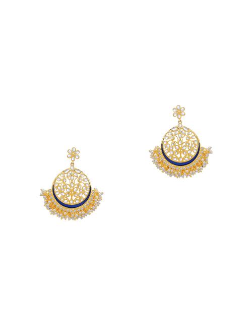 purple brass chandballi earring - 16965063 - Very Small Image - 1